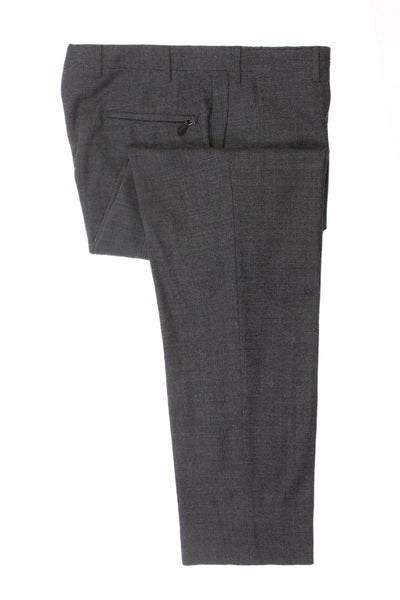 Corneliani Grey Puppytooth Leader Stretch Wool Pants