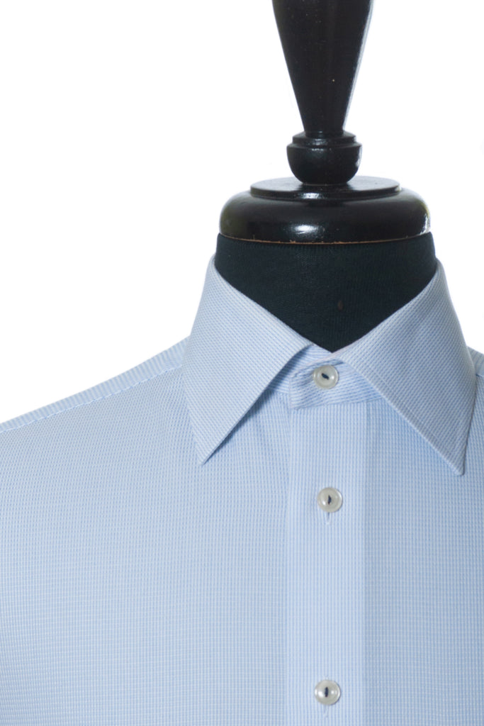 Eton Blue Weave Signature Twill Classic Fit Dress Shirt