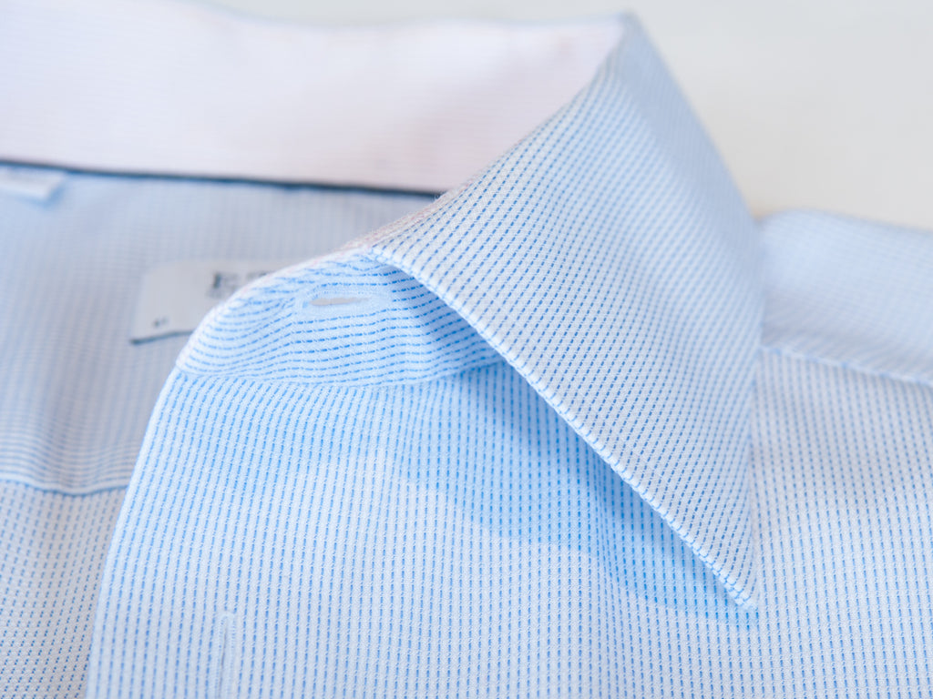 Eton Blue Weave Signature Twill Classic Fit Dress Shirt
