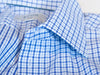 Eton Blue Check Signature Twill Classic Fit Dress Shirt
