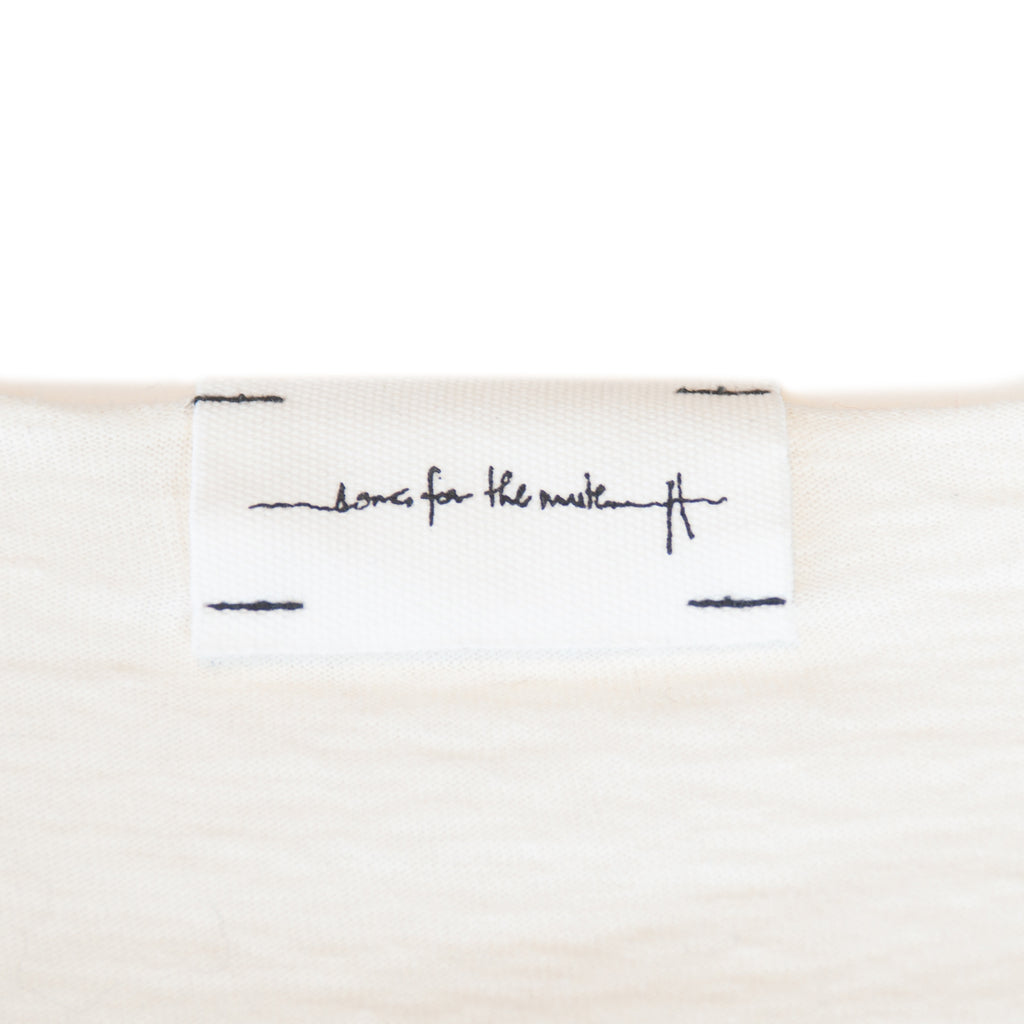 Song for the Mute White Oversize Graphic Print Long-Sleeve T-Shirt