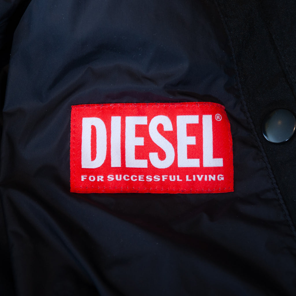 Diesel Black J-Stain-Short Bomber Jacket