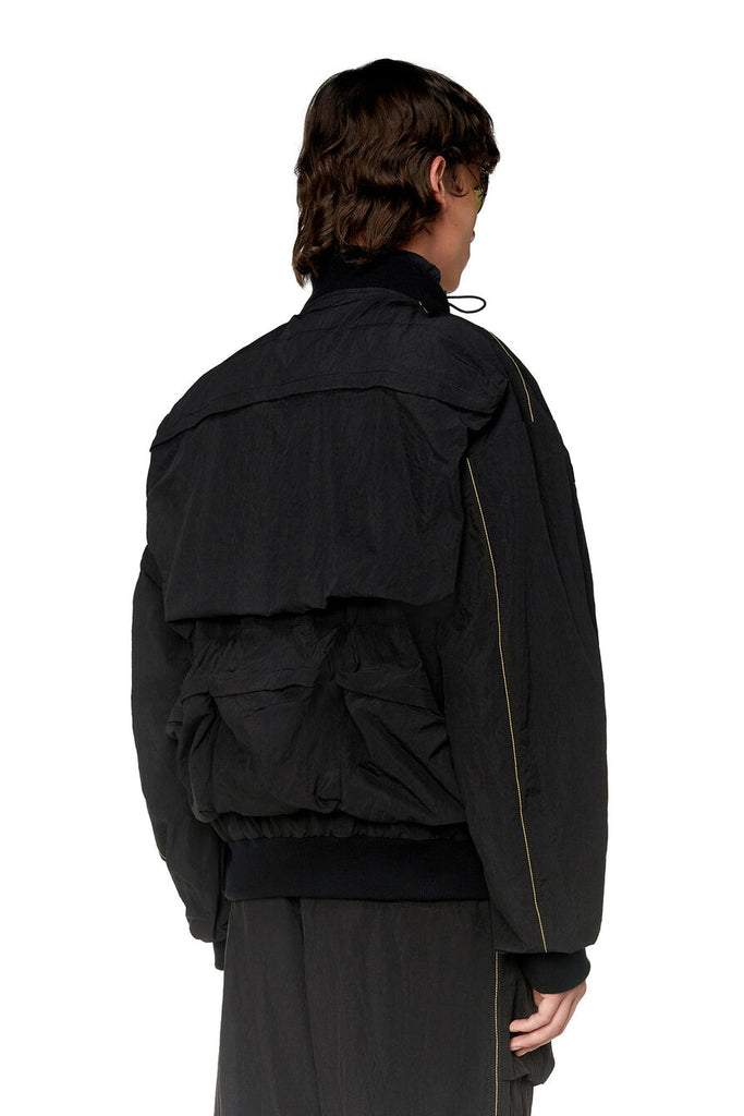 Diesel Black J-Stain-Short Bomber Jacket