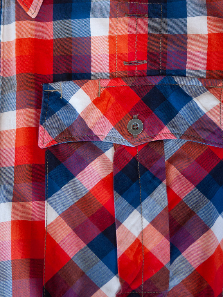 G-Star RAW Red Check Tunnel Louis Shirt