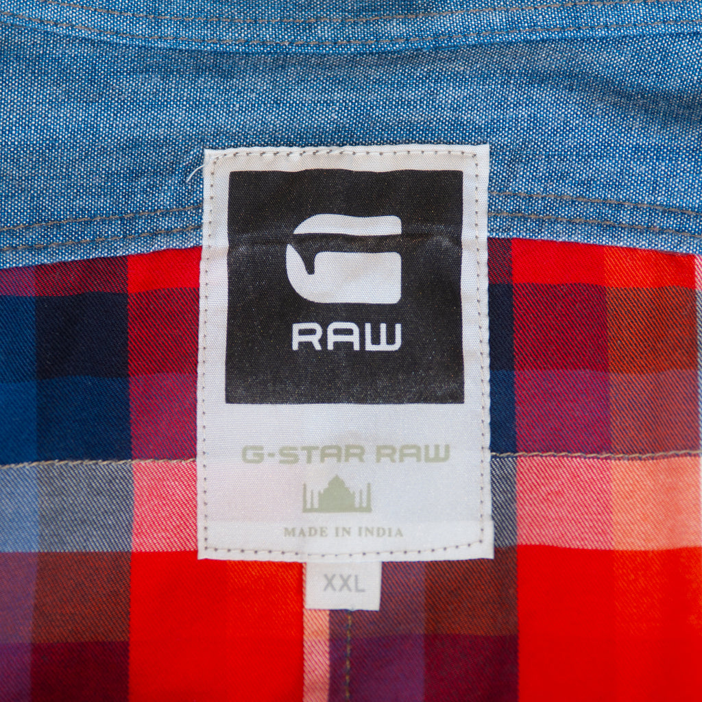 G-Star RAW Red Check Tunnel Louis Shirt