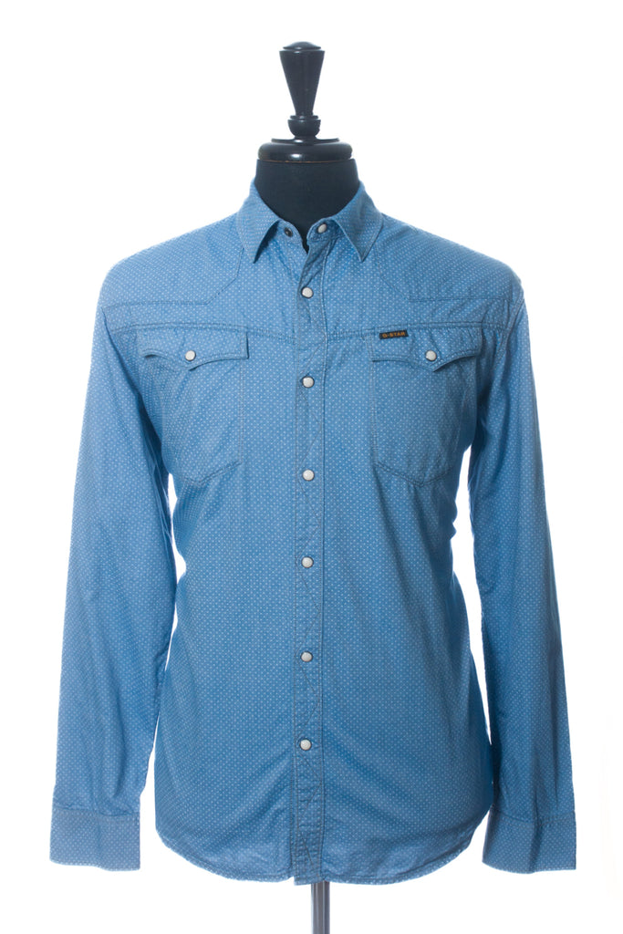 G-Star Dotted Chambray Western Shirt