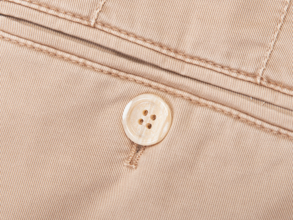 Brunello Cucinelli Light Brown Stretch Cotton Italian Fit Chinos