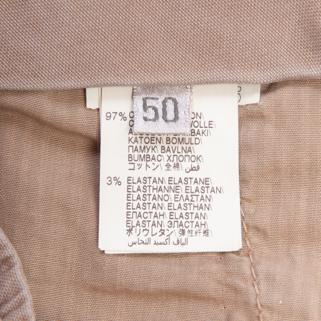 Brunello Cucinelli Light Brown Stretch Cotton Italian Fit Chinos