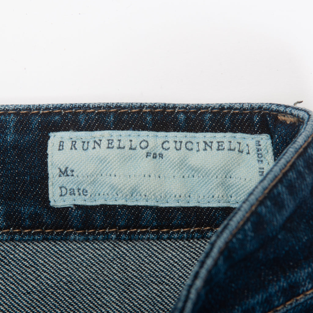 Brunello Cucinelli Blue Skinny Fit Jeans