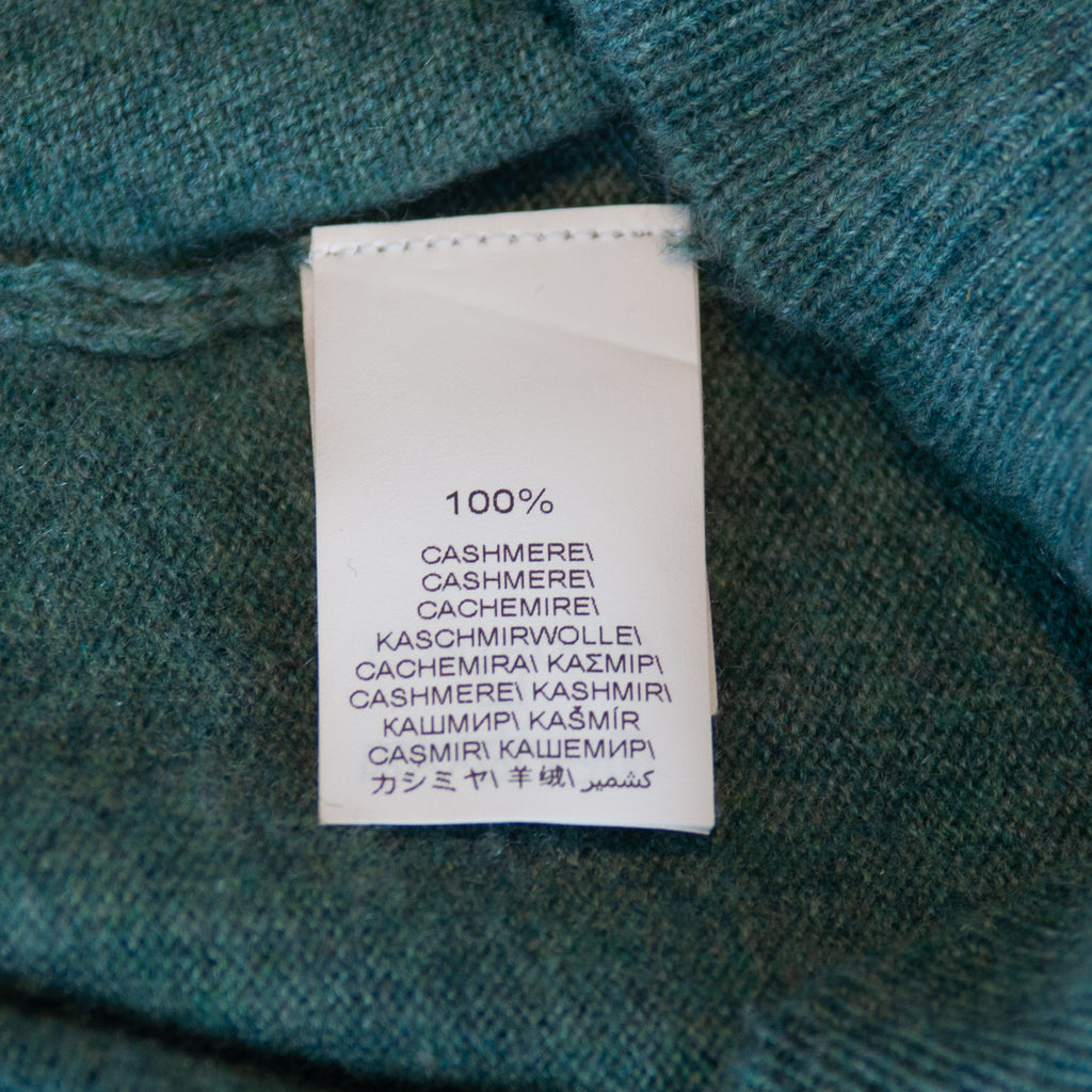 Brunello Cucinelli Green Pure Cashmere Crewneck Sweater