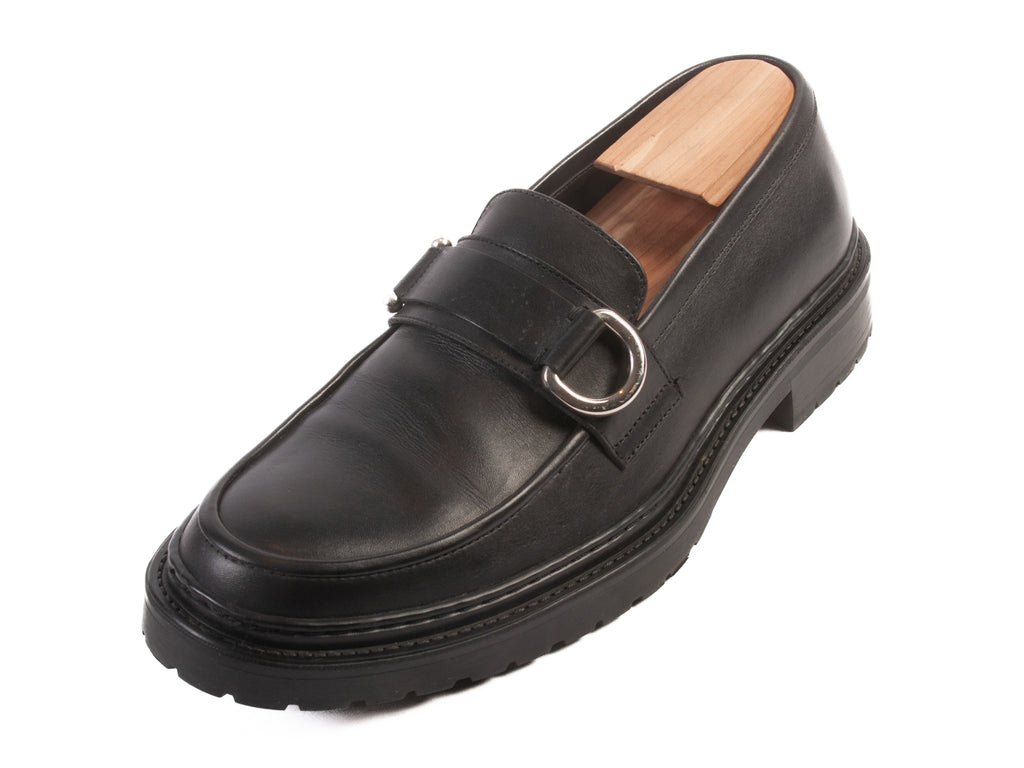 Neil Barrett Black Leather Loafers