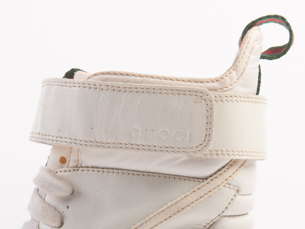 Gucci White Ultra High Top Sneakers