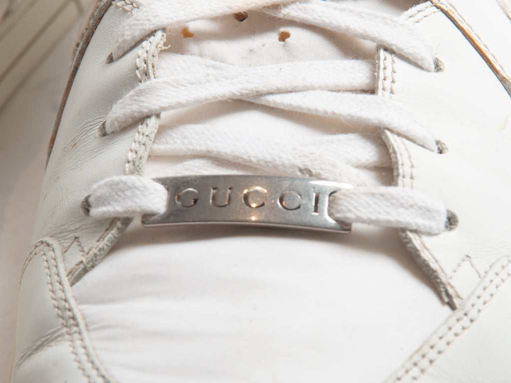 Gucci White Ultra High Top Sneakers
