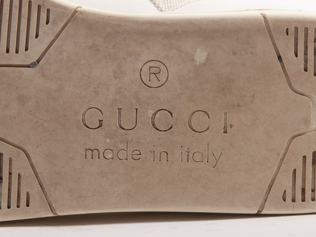 Gucci White Ultra High Top Sneakers