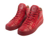 Giuseppe Zanotti Red Embossed Leather Sneakers