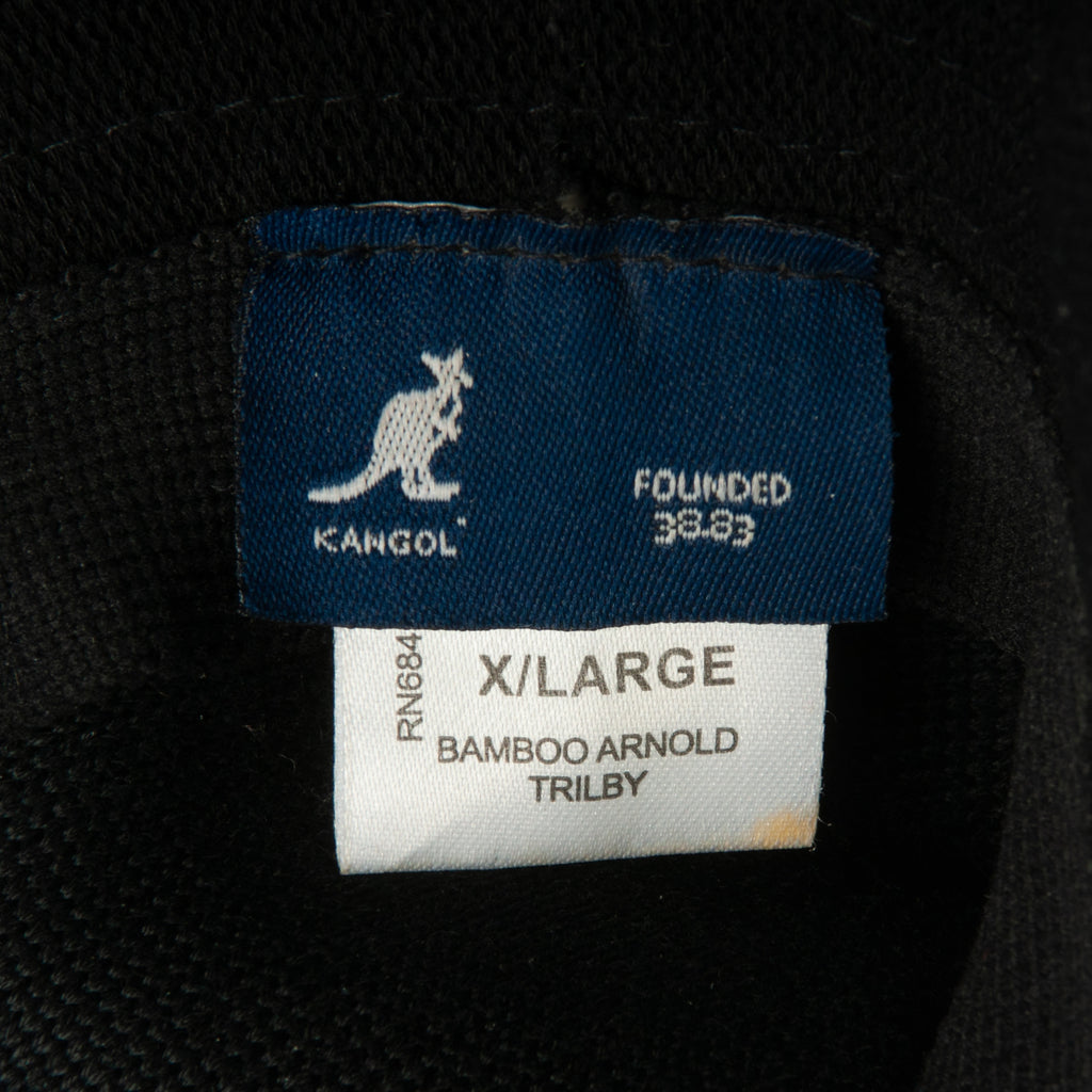 Kangol Black Bamboo Arnold Trilby Hat