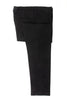 Giorgio Armani Black Cotton Twill Elastic Waist Pants