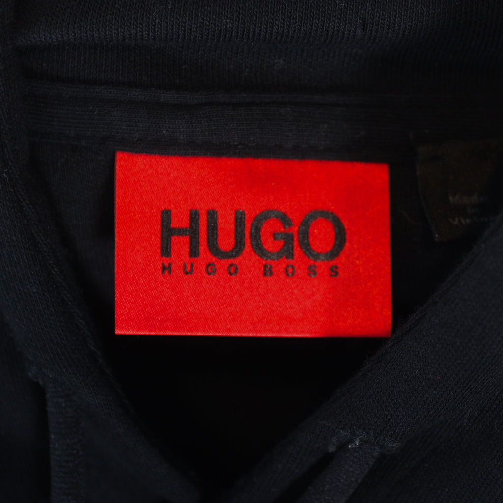 Hugo Boss Dozzi Black Text Hoodie and Sweat Pants Suit