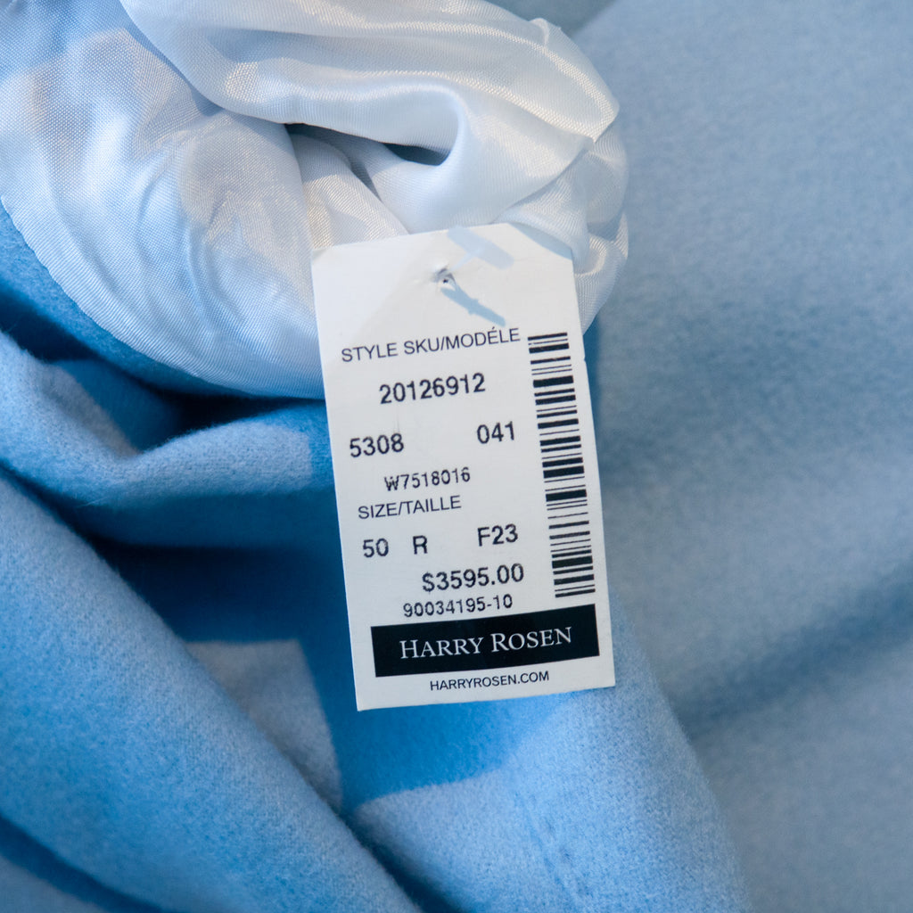 Sartorio NWT Sky Blue Cashmere Slim Fit Blazer