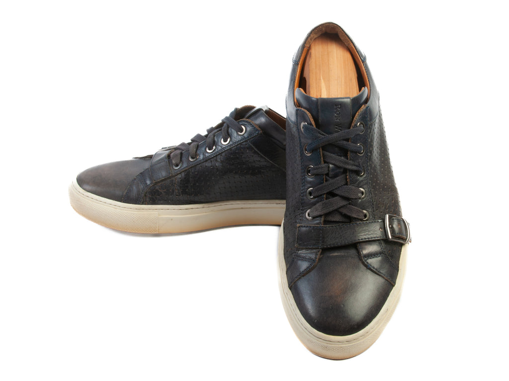 Ron White Blue Buckle Sneakers
