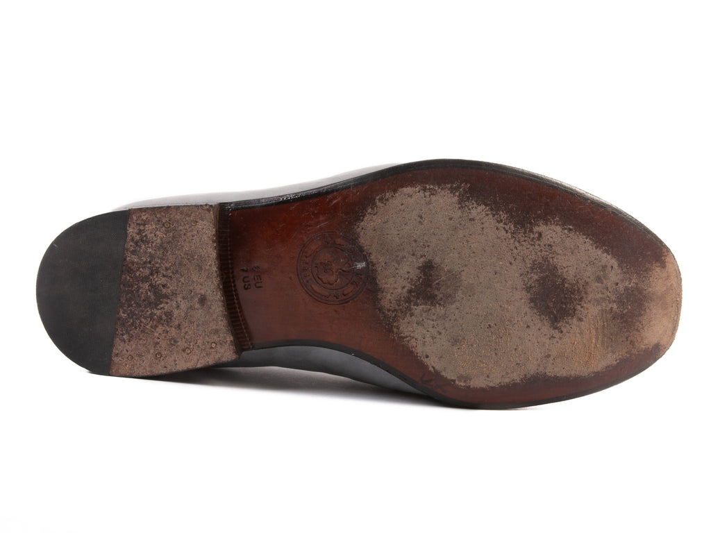 Bally Grey Two-Tone Loafers