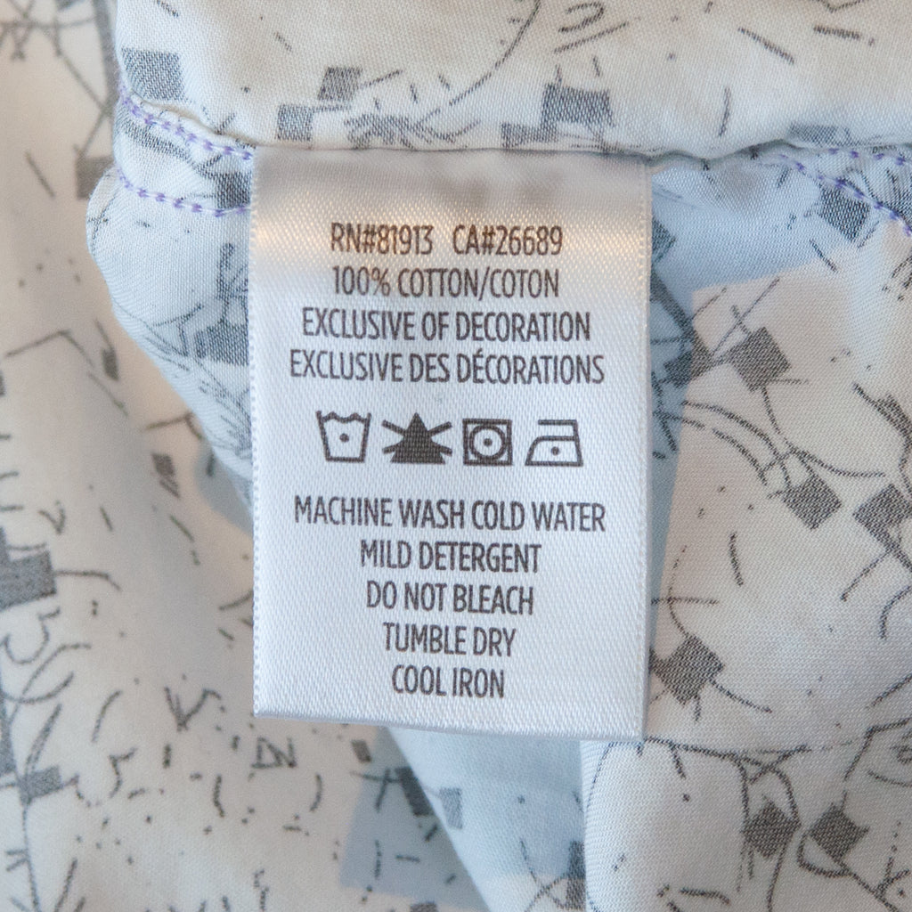 Robert Graham Black on White Print Short Sleeve Shirt