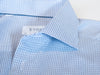 Eton Blue Patterned Slim Fit Dobby Dress Shirt