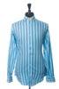 Robert Graham Blue Barcode Stripe Shirt