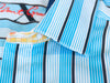 Robert Graham Blue Barcode Stripe Shirt