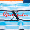 Robert Graham Blue Barcode Stripe Shirt