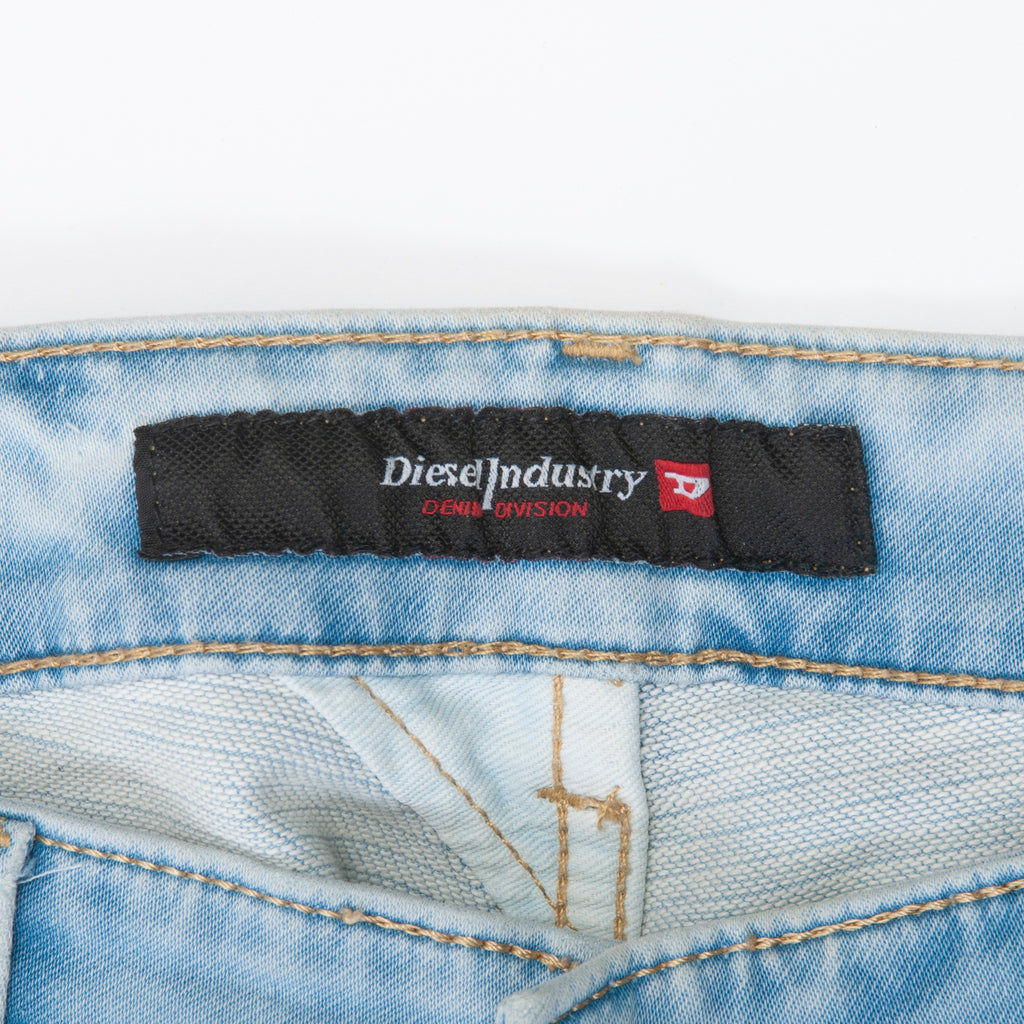 Diesel Light Wash Biker Jeans
