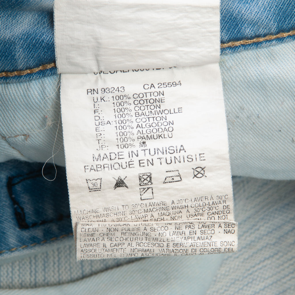 Diesel Light Wash Biker Jeans