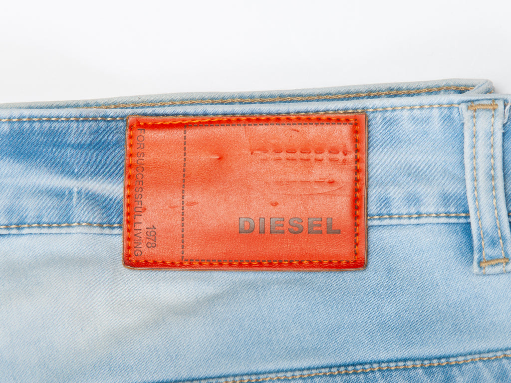 Diesel Light Wash Biker Jeans