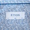 Eton Blue Floral Print Slim Fit Dress Shirt