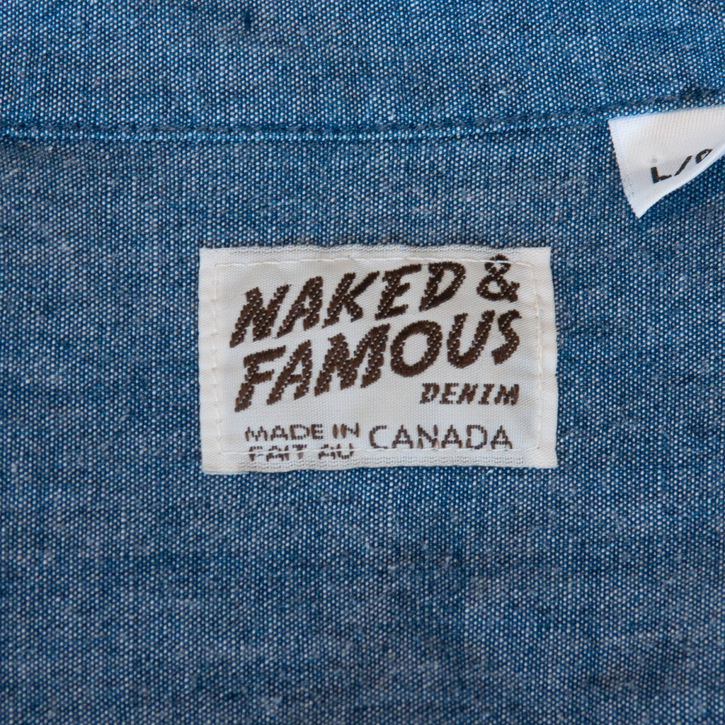 Naked & Famous Blue Japanese Chambray Shirt