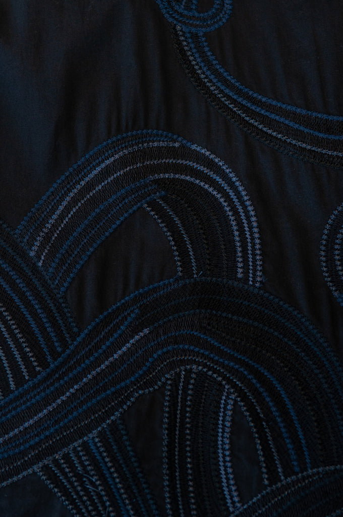 Robert Graham Black Embroidered Shirt