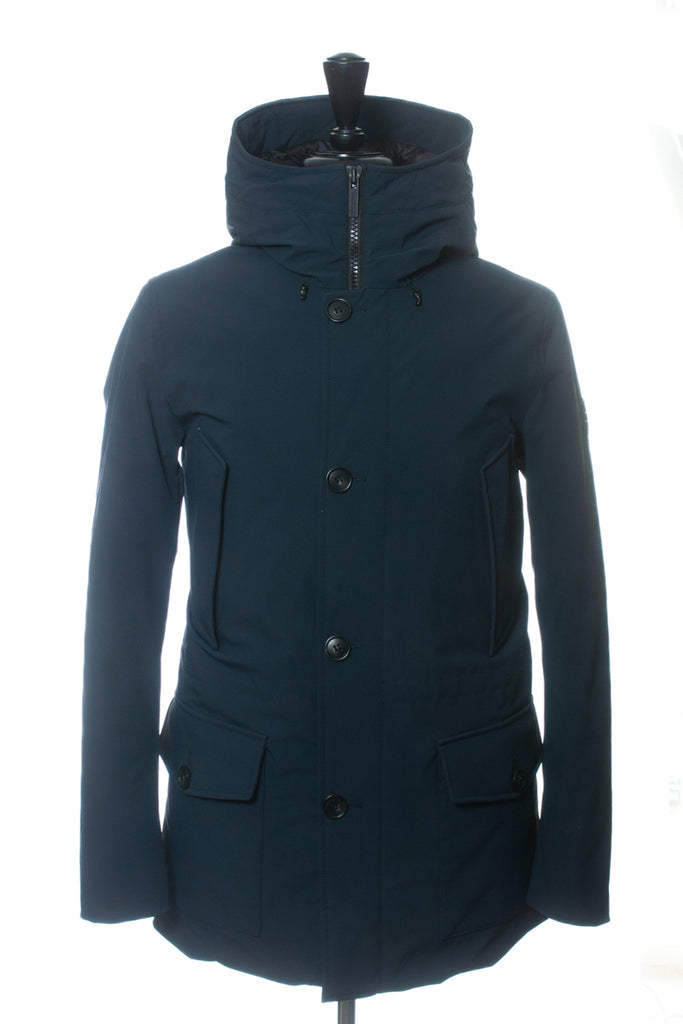 Woolrich Navy Blue Down Parka