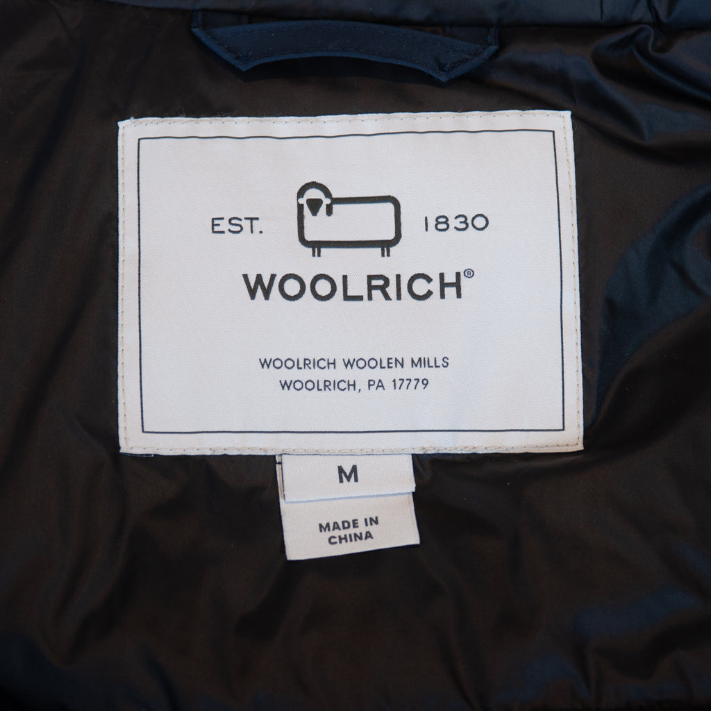 Woolrich Navy Blue Down Parka