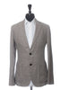 Maurizio Baldassari Brown Linen Blend Hopsack Blazer