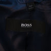 Hugo Boss Dark Blue Weave Slim Fit Nya2 Overcoat
