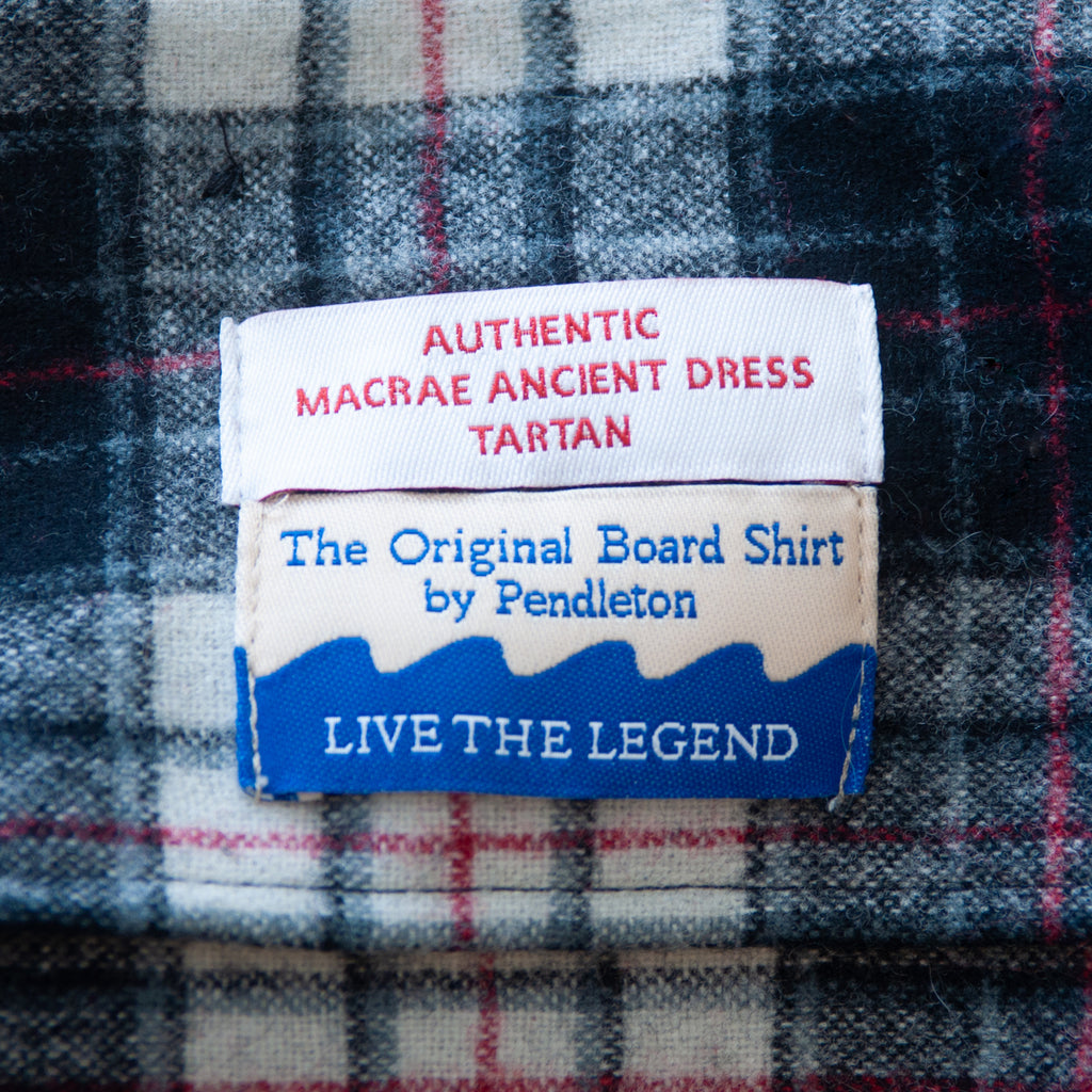 Pendleton Grey Macrae Ancient Dress Tartan Board Shirt