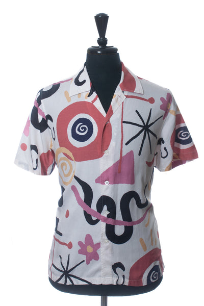 Far Afield Abstract Print Short Sleeve Shirt