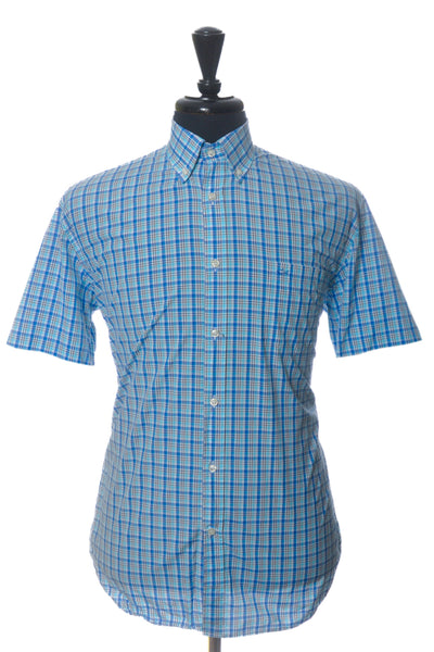 Paul & Shark Blue Check Short Sleeve Shirt