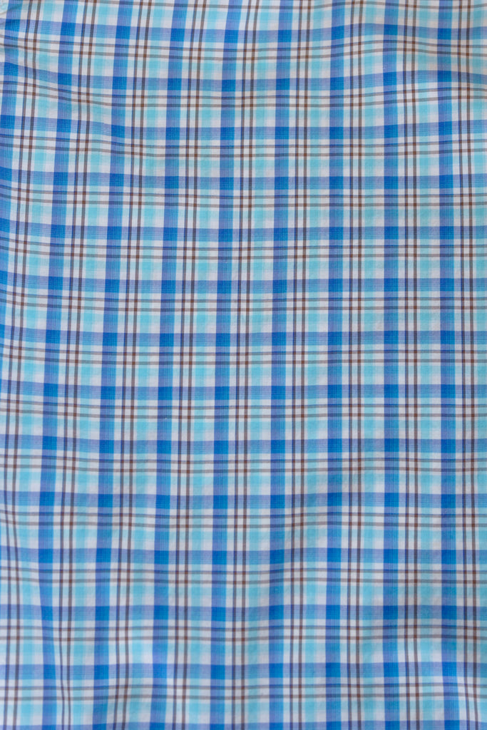 Paul & Shark Blue Check Short Sleeve Shirt