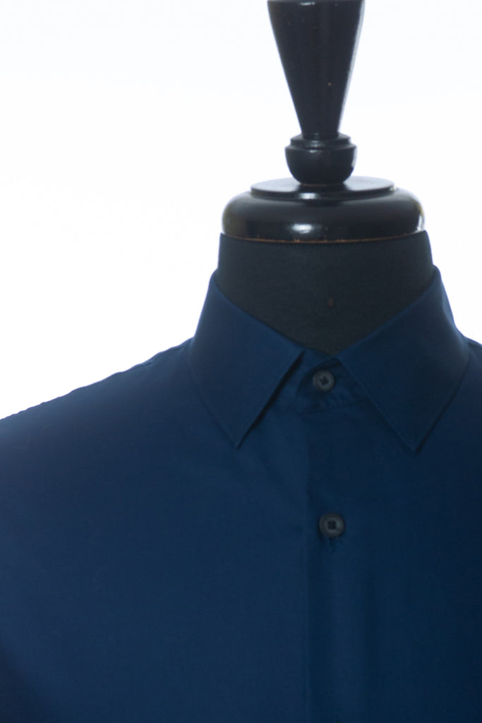 Theory NWT Navy Blue Surf Evident Lyle Dress Shirt