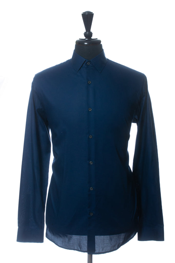 Theory NWT Navy Blue Surf Evident Lyle Dress Shirt