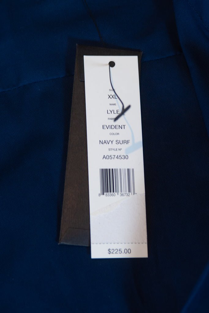 Theory NWT Navy Blue Surf Evident Lyle Dress Shirt