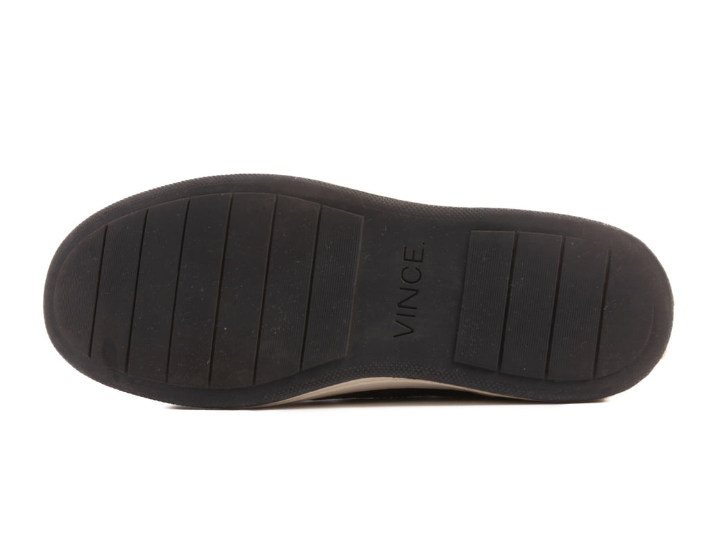 Vince Black Embossed Leather Sneakers