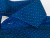Eton Blue Polka Dot Slim Fit Cambridge Dress Shirt