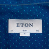 Eton Blue Polka Dot Slim Fit Cambridge Dress Shirt